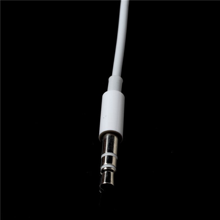 MH030 Lightning 8 Pin + 3.5mm Male to 3.5mm Male 2-in-1 AUX Audio Cable for iPhone Android - White