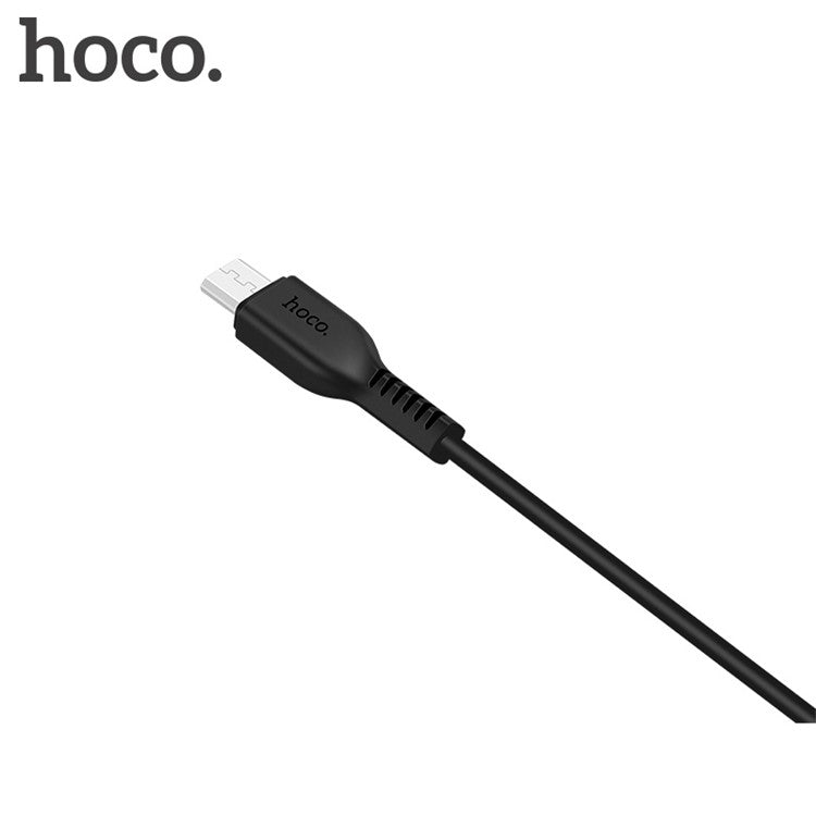 HOCO X20 Flash 1M 2A Micro USB Charge and Data Transferring Cable for Huawei Samsung Etc. - Black