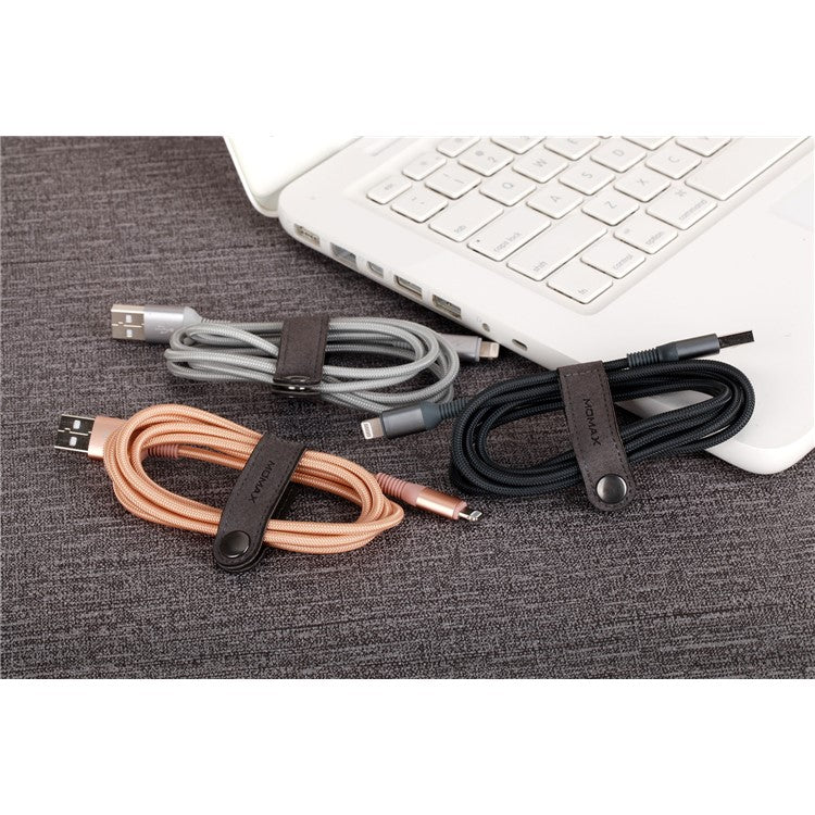 MOMAX Elite Link MFI 1.2M Woven Lightning 8pin USB Data Sync Charging Cable for iPhone iPad iPod - Grey