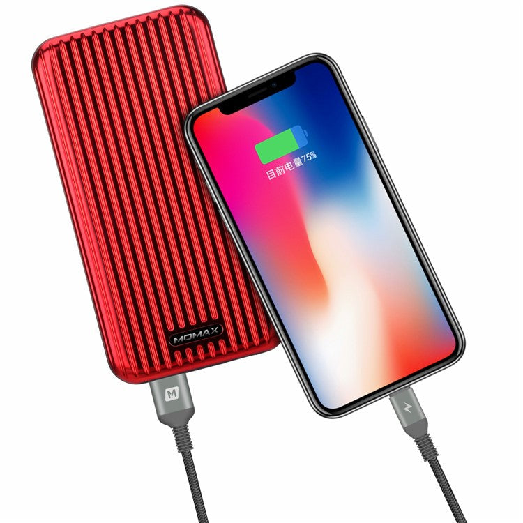 MOMAX Elite Link MFI 2M Woven Lightning 8pin USB Data Sync Charger Cable for iPhone iPad iPod - Grey