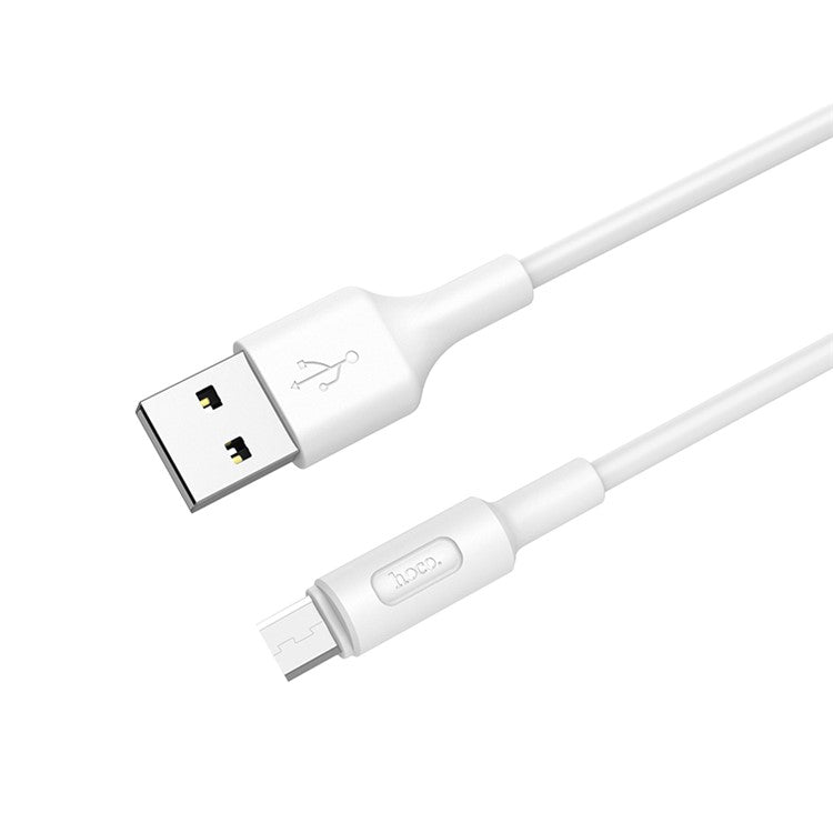 HOCO X25 1M Soarer Micro USB Data Sync Charging Cable - White