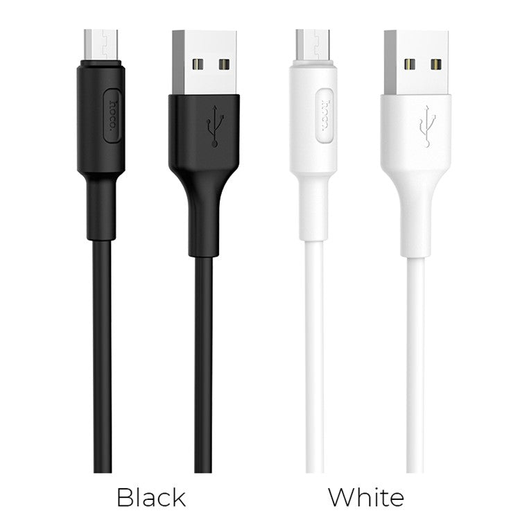 HOCO X25 1M Soarer Micro USB Data Sync Charging Cable - White