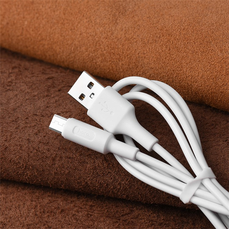 HOCO X25 1M Soarer Micro USB Data Sync Charging Cable - White