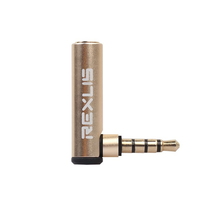 3.5mm Male to Female 90 Degree Right Angle Audio Adapter for Microphone Jack Stereo Connector