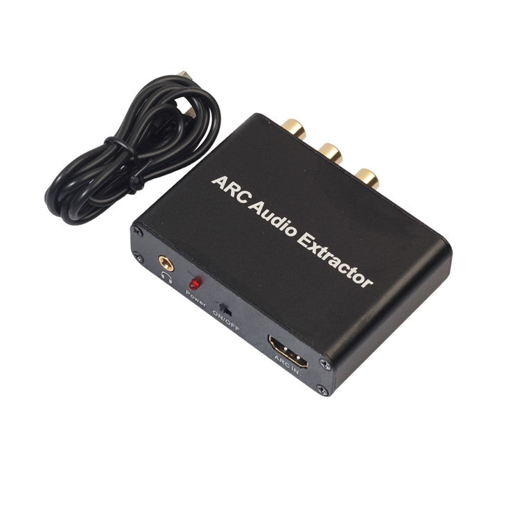HDMI ARC Audio Extractor 3.5mm Stereo Fiber Coaxial Converter