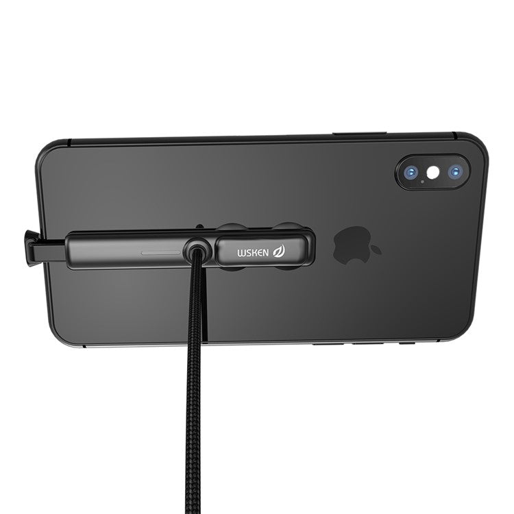 WSKEN Gaming2 Lightning 8Pin Data Charging Cord / 2m / 270-Degree L-shape / 2.1A - Black