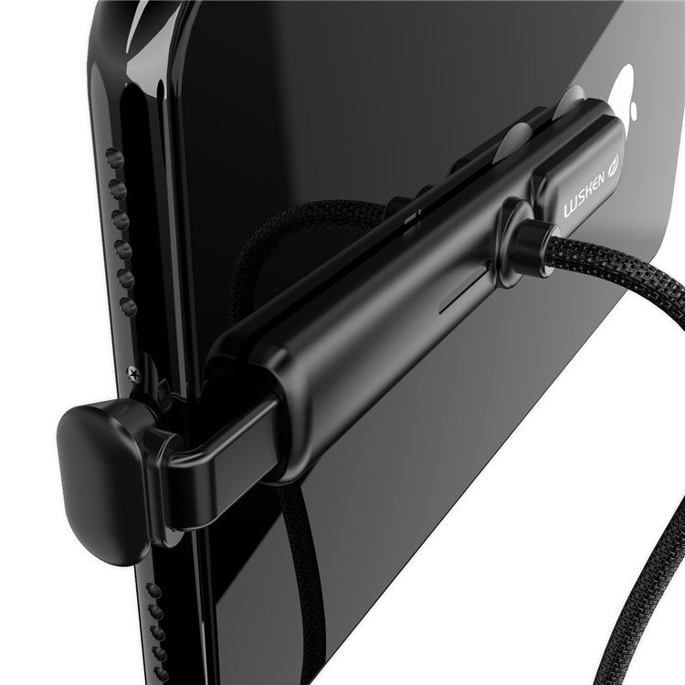 WSKEN Gaming2 Lightning 8Pin Data Charging Cord / 2m / 270-Degree L-shape / 2.1A - Black