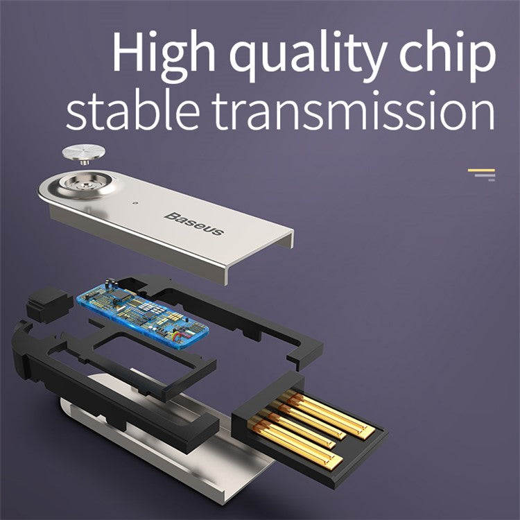 BASEUS BA01 Wireless Bluetooth USB Adapter Cable Transmitter Stereo Audio Music Dongle Converter Cord - Black