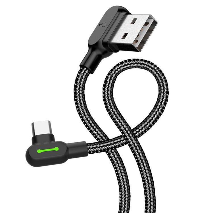 MCDODO CA-5283 Button Series for iPhone 15 Series Nylon Braided 3M Type-C USB Data Sync Charging Cable - Black