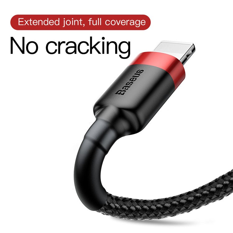 BASEUS KLF Series 3m 2A USB iP Charging Cable - Red / Black