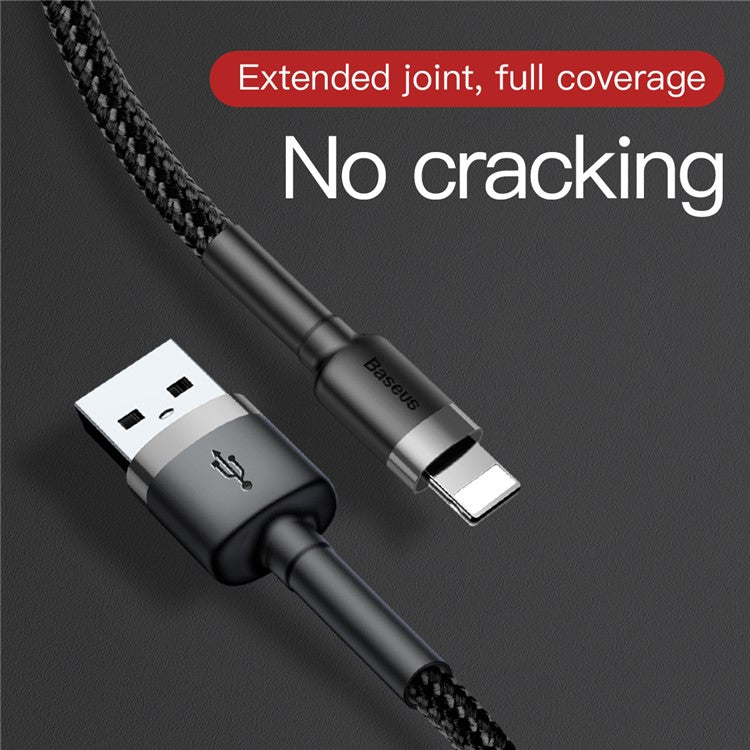 BASEUS KLF Series 3m 2A USB iP Charging Cable - Grey / Black