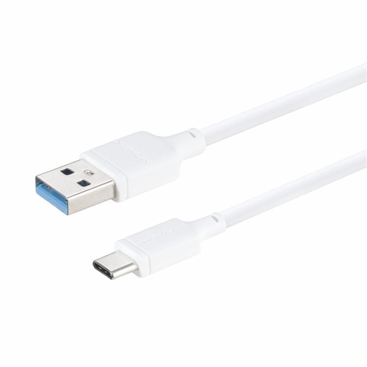 MOMAX for iPhone 15 Series 1M USB Type-C to USB-A Data Sync Charging Cable for Samsung Huawei Xiaomi - White