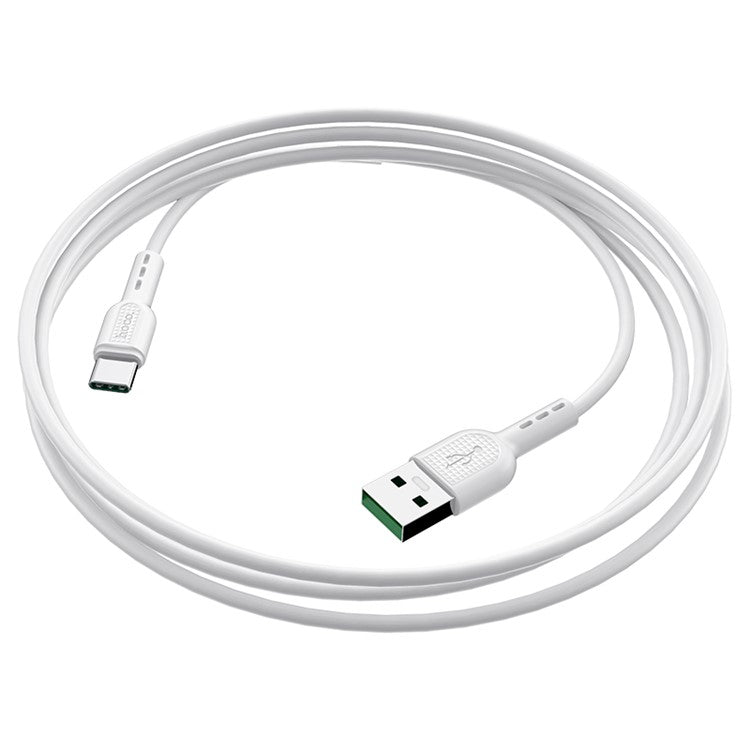 HOCO X33 5A 1M Type-C USB Data Sync Charger Cable for Samsung Huawei Xiaomi - White