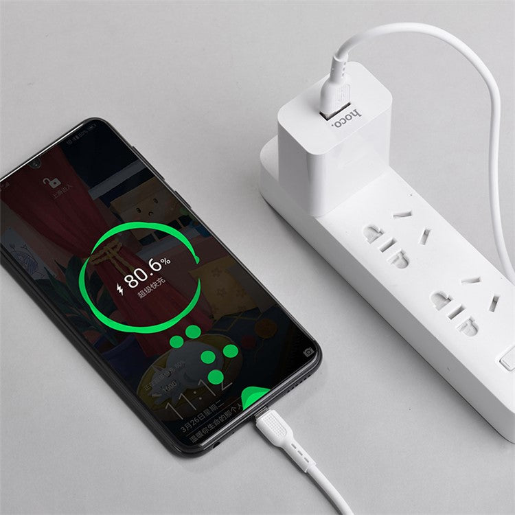 HOCO X33 5A 1M Type-C USB Data Sync Charger Cable for Samsung Huawei Xiaomi - White