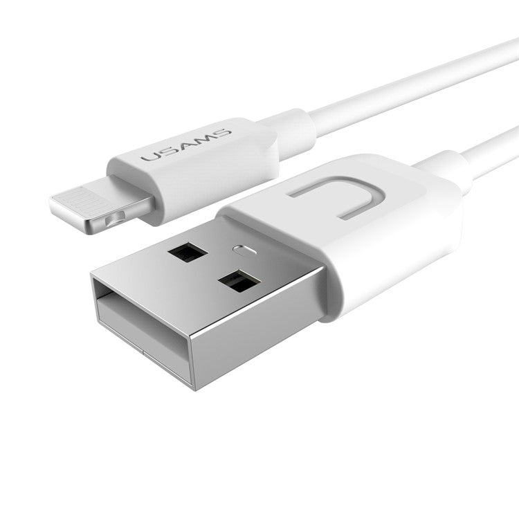 USAMS 1m Lightning 8Pin Data Charging Cord for iPhone iPad iPod - White