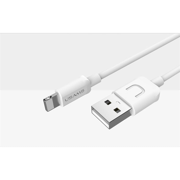 USAMS 1m Lightning 8Pin Data Charging Cord for iPhone iPad iPod - White