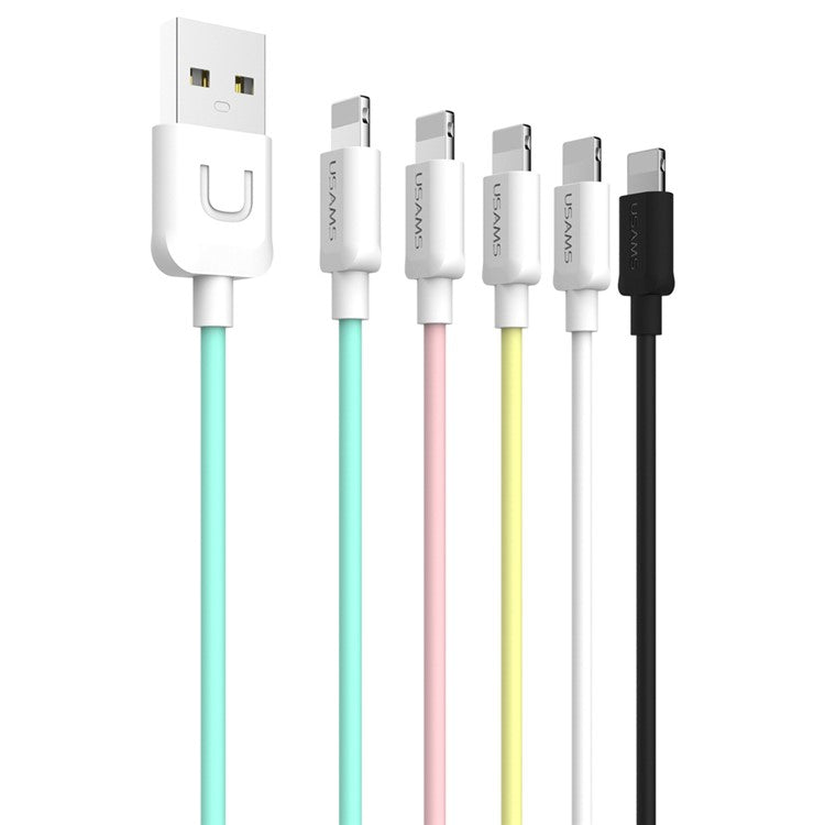 USAMS 1m Lightning 8Pin Data Charging Cord for iPhone iPad iPod - White