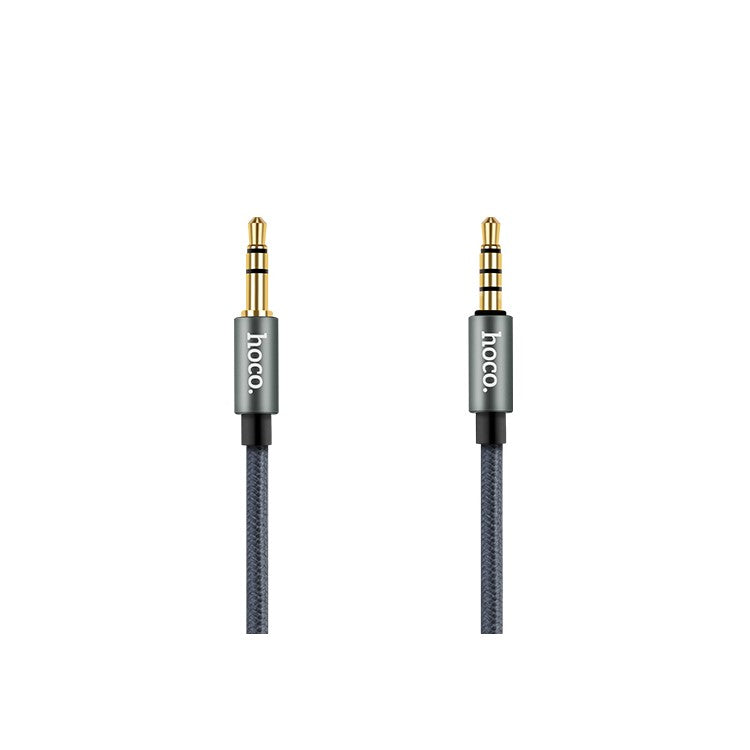 HOCO UPA04 1m 3.5mm Male to Male AUX Audio Cable with Smart Microphone for Cellphone Tablet MP3