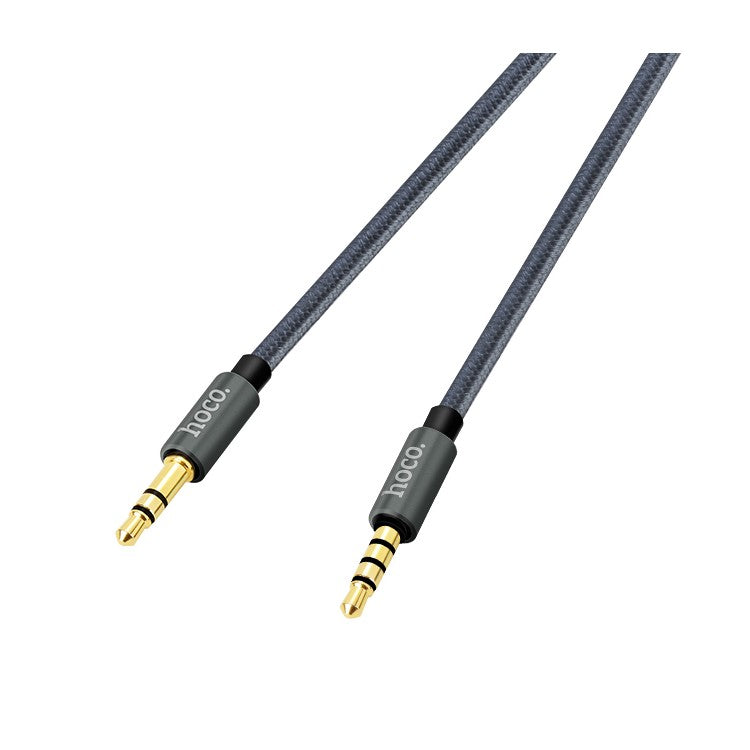 HOCO UPA04 1m 3.5mm Male to Male AUX Audio Cable with Smart Microphone for Cellphone Tablet MP3
