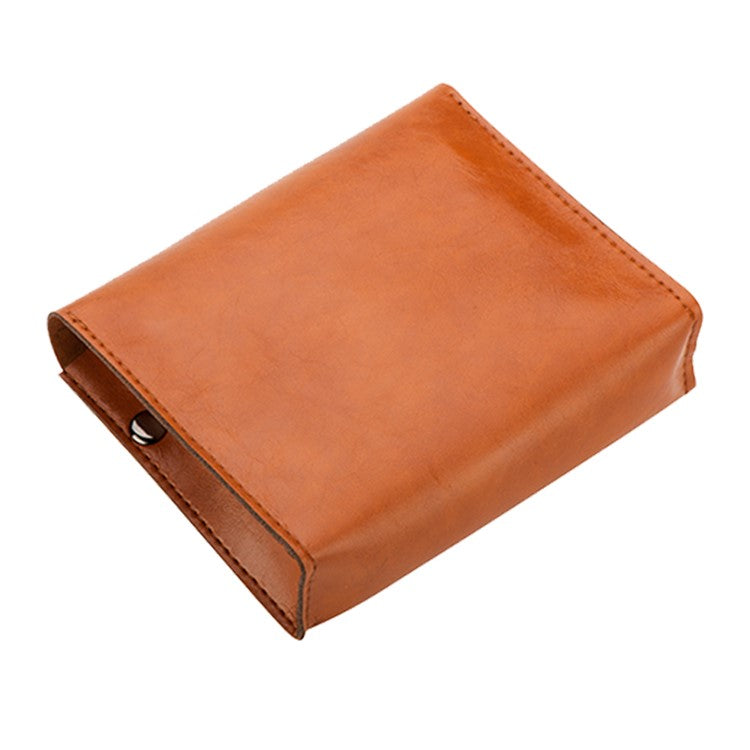 SOYAN PU Leather Pouch Bag Cover for Macbook Air / Pro Power Adapter - Light Brown