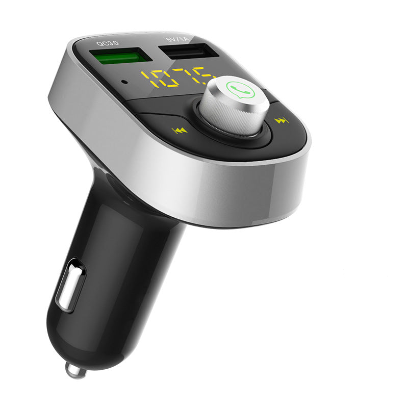 HY82S MP3 Music Player FM Transmitter Hands-free QC3.0 Dual USB Port Wireless Bluetooth Car Charger