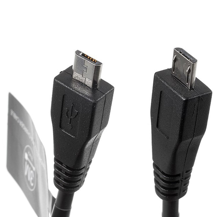 3M Micro USB 2.0 Data Sync Charger Cable Cord for Samsung HTC LG Sony Huawei - Black (In Stock)