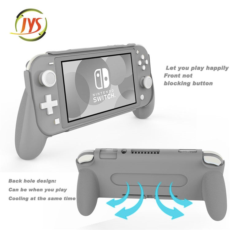 JYS Ergonomic Design for Switch Lite Main Engine Handle Type Enhances Grip JYS-SL04 Protective Shell - Grey