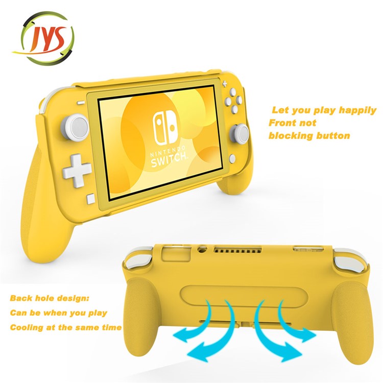 JYS Ergonomic Design for Switch Lite Main Engine Handle Type Enhances Grip JYS-SL04 Protective Shell - Yellow