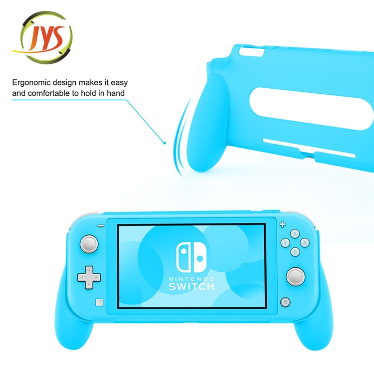 JYS Ergonomic Design for Switch Lite Main Engine Handle Type Enhances Grip JYS-SL04 Protective Shell - Blue