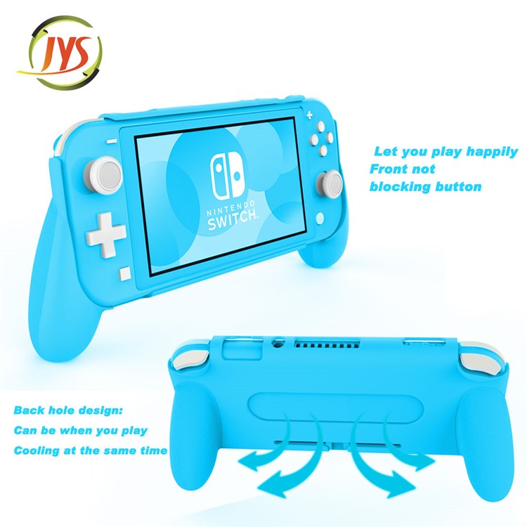 JYS Ergonomic Design for Switch Lite Main Engine Handle Type Enhances Grip JYS-SL04 Protective Shell - Blue