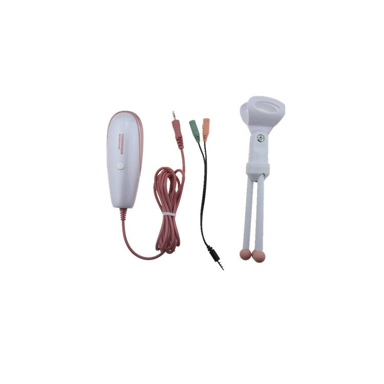 YANMAI SF-500 3.5mm Condenser Microphone Noise Canceling Desktop Mic for Skype Chatting Singing Recording