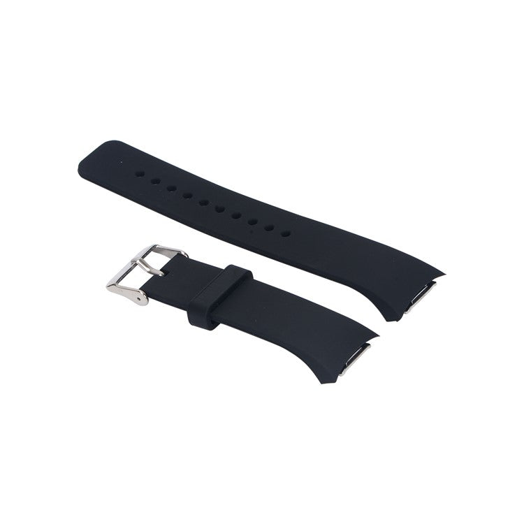 Women Silicone Wrist Watch Strap for Samsung Gear S2 R720 / R730 - S / Black