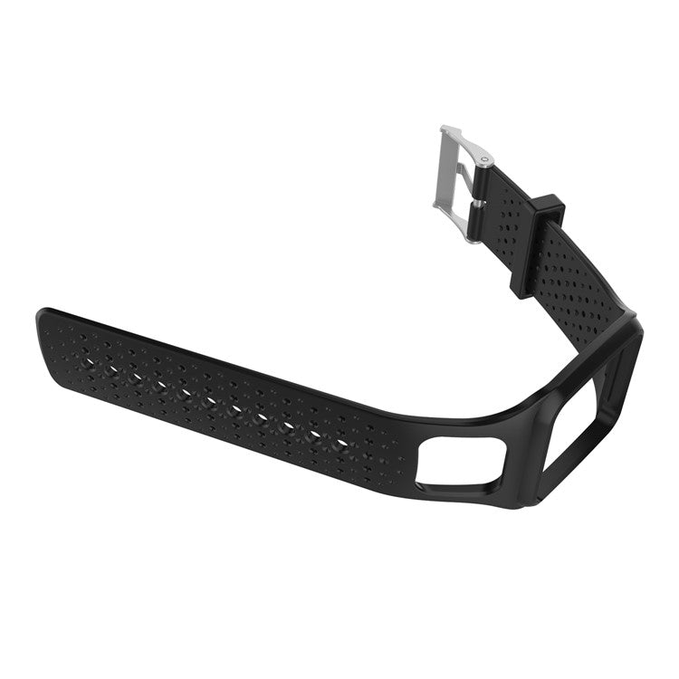 Soft Silicone Wrist Watch Band Strap for TomTom Multi-sport Runner 1 - Black