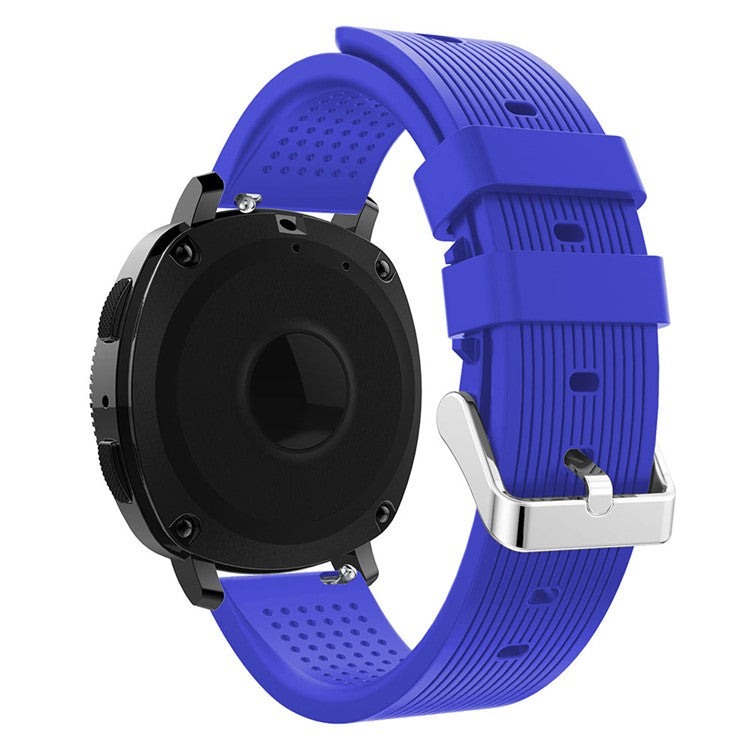 20mm Forehead Wrinkles Texture Soft Silicone Watch Replacement Band for Samsung Galaxy Gear Sport - Purple