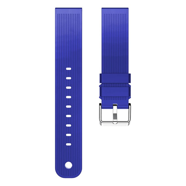 20mm Forehead Wrinkles Texture Soft Silicone Watch Replacement Band for Samsung Galaxy Gear Sport - Purple