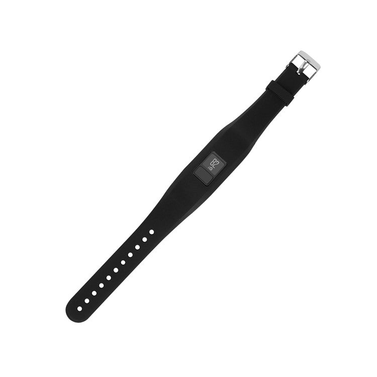 For Garmin Vivofit 3 Soft Silicone Watch Band Adjustable Replacement Strap - Black