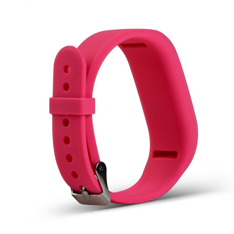 For Garmin Vivofit 3 Soft Silicone Watch Band Adjustable Replacement Strap - Rose