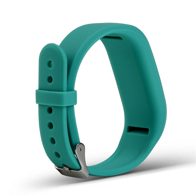 For Garmin Vivofit 3 Soft Silicone Watch Band Adjustable Replacement Strap - Cyan