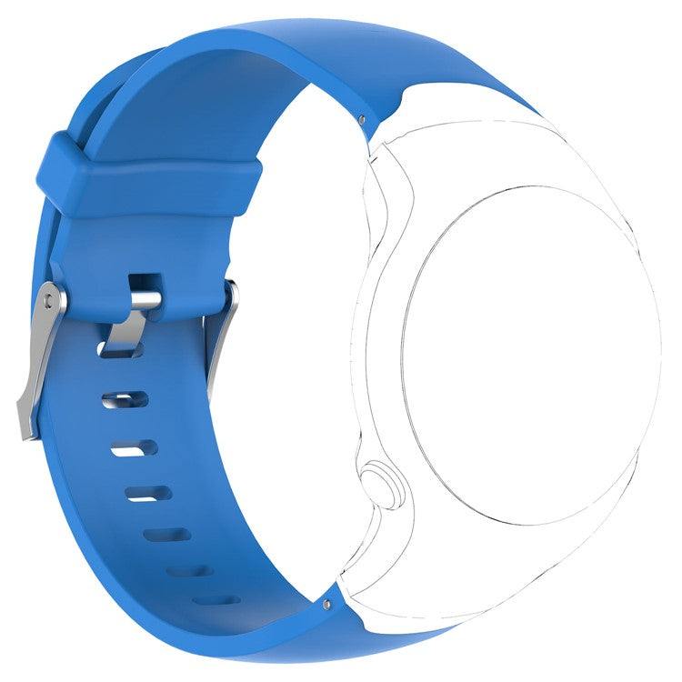 Soft Silicone Watch Sports Strap for Garmin Approach S3 with Spring Bars and Tool - Blue