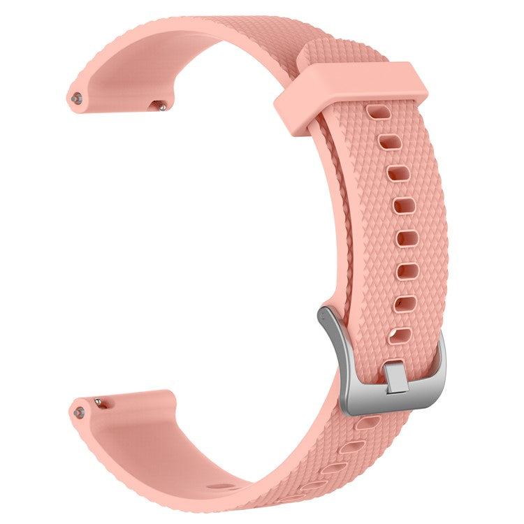 Adjustable Silicone Watch Band Replacement for Garmin Vivoactive 3/Vivomove HR, Smart Watch Band Replacement (12.3+10.5cm) - Pink