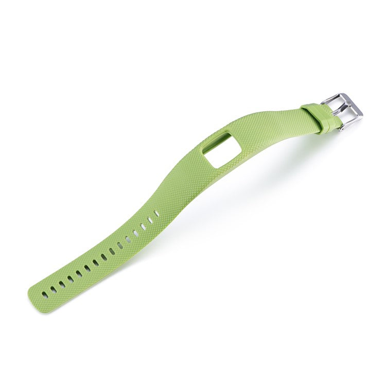 For Garmin Vivofit 4 Watch Band Flexible Lozenge Texture TPE+TPU Watch Strap - Size: S / Green