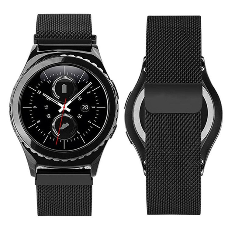 20mm Magnetic Milanese Loop Metal Watch Band for Huawei Watch 2 - Black