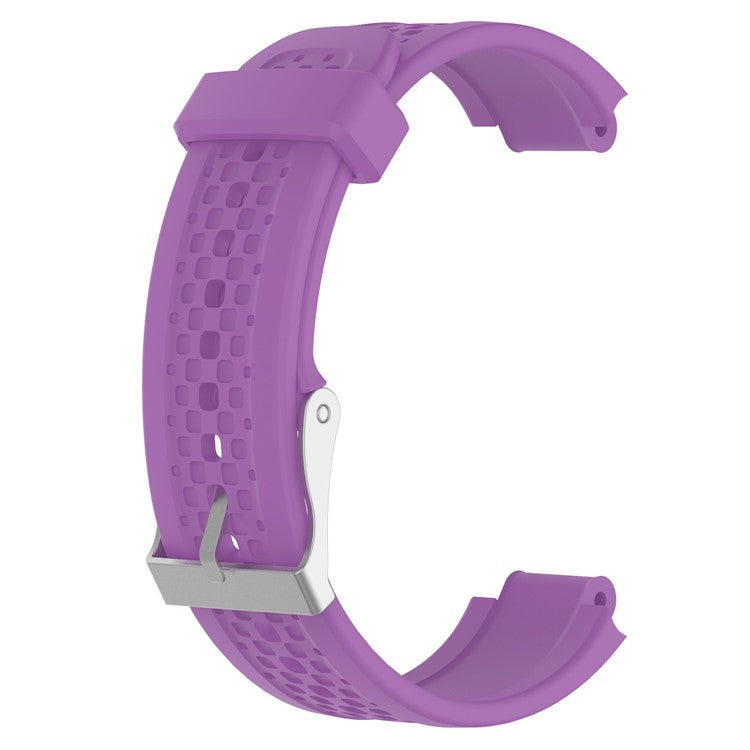 Women Silicone Sports Watchband Strap with Installation Tools for Garmin Forerunner 25 - Purple