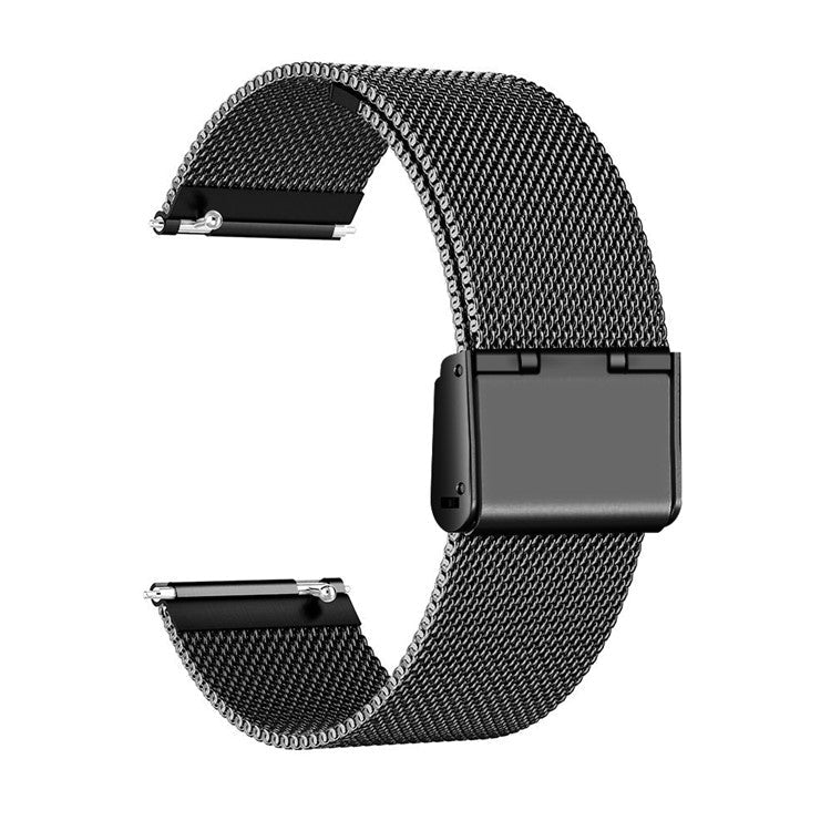 Luxury Milanese Band for Fitbit Versa/Versa 2/Versa Lite, Stainless Steel Watch Strap Replacement - Black