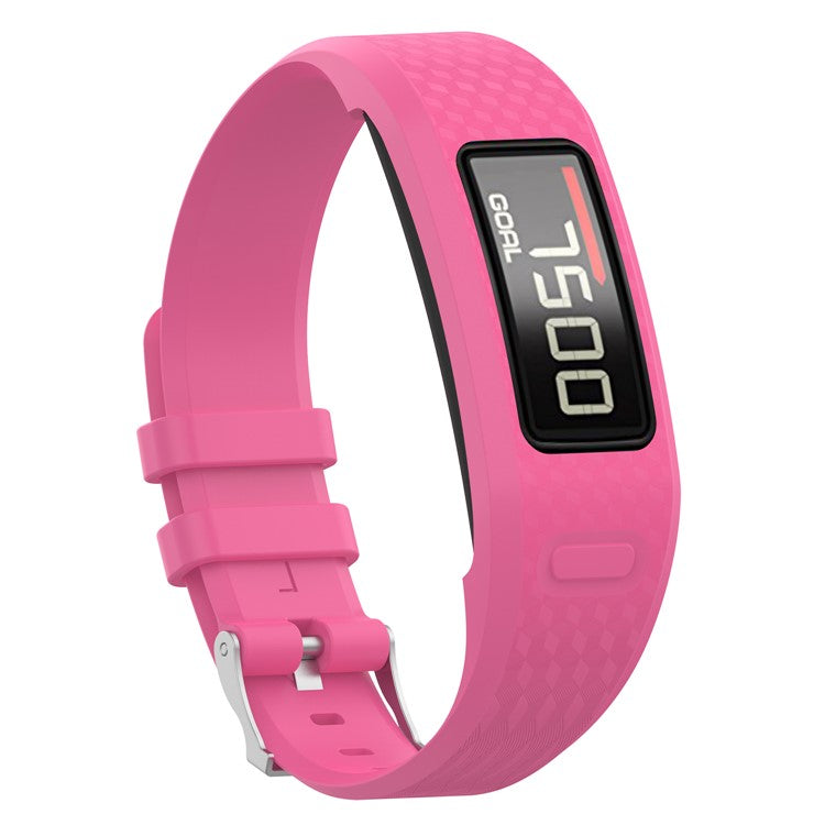 Soft Silicone Watch Band Replacement for Garmin Vivofit 1 / Vivofit 2 - Size: L / Pink