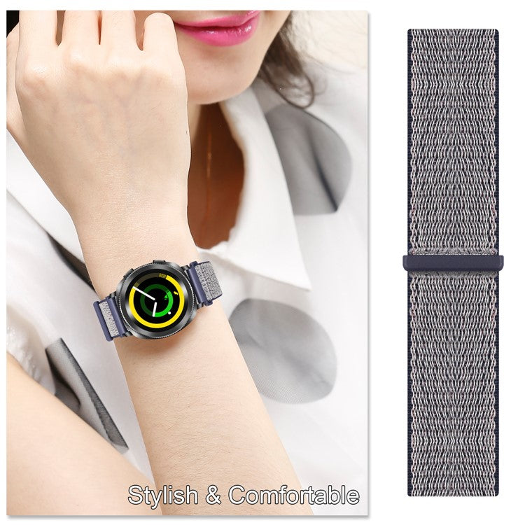 Nylon Closure Watchband Strap for Samsung Gear S4 - Blue