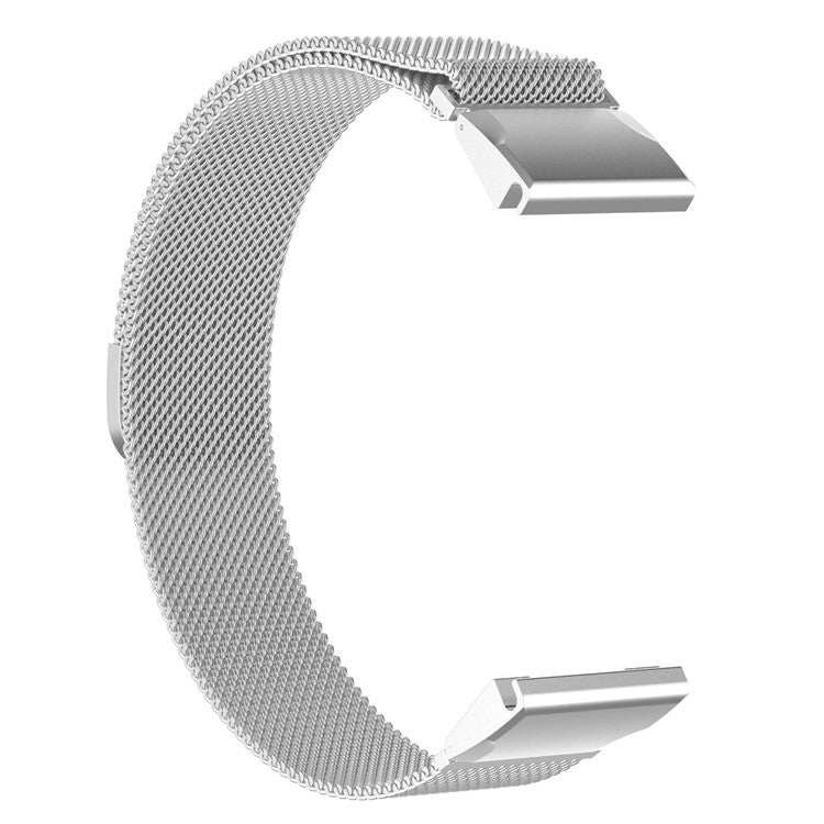 For Garmin Fenix 5S / Fenix 5S Plus Milanese Stainless Steel Watch Band Replacement 20mm - Silver