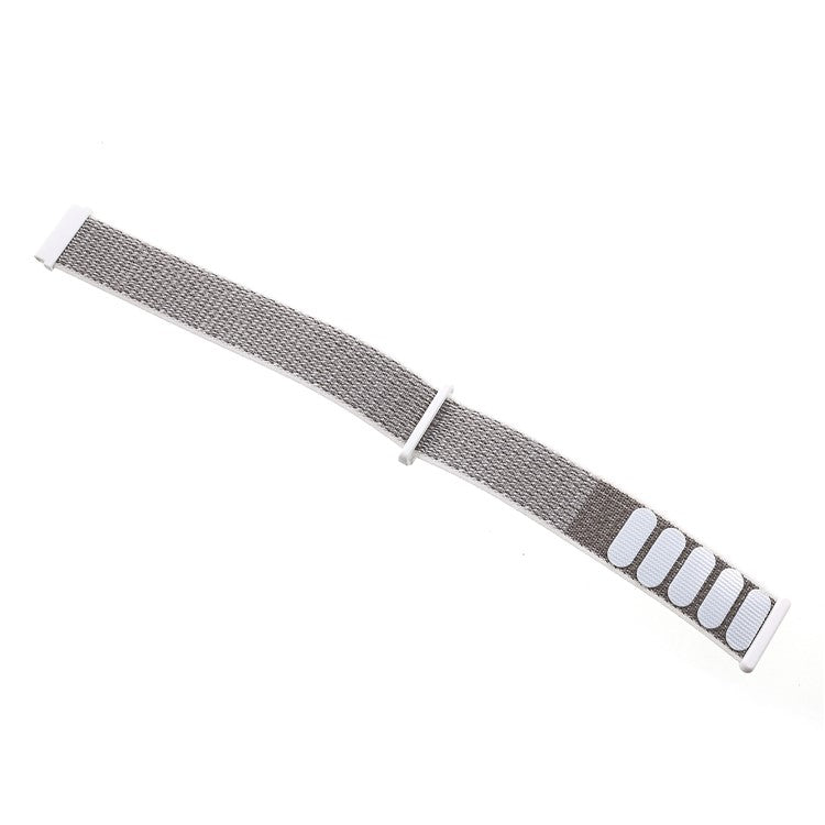 20mm Closure Nylon Watch Band Strap for Samsung Galaxy Watch 42mm / Gear S2 / Huami Amazfit Watch Youth Edition - White