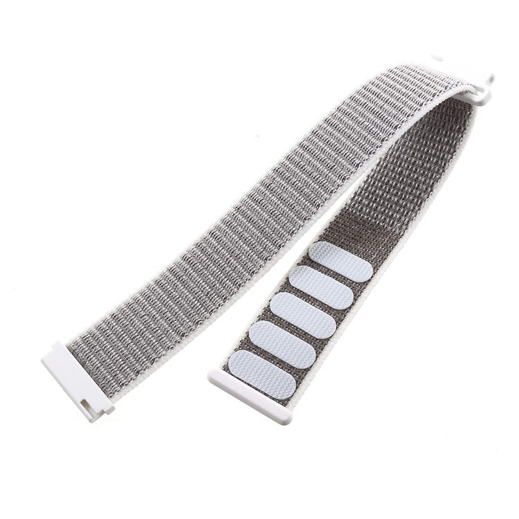 20mm Closure Nylon Watch Band Strap for Samsung Galaxy Watch 42mm / Gear S2 / Huami Amazfit Watch Youth Edition - White