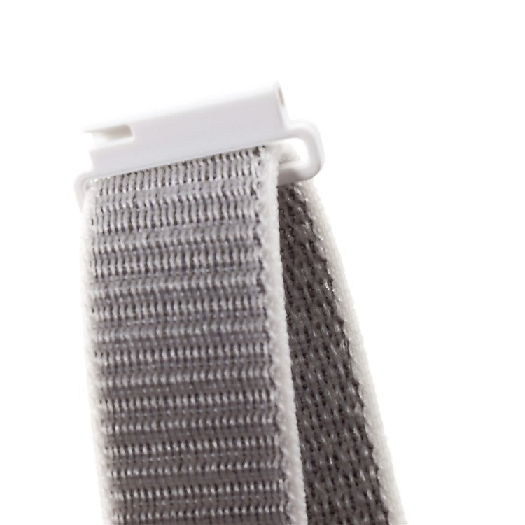 20mm Closure Nylon Watch Band Strap for Samsung Galaxy Watch 42mm / Gear S2 / Huami Amazfit Watch Youth Edition - White